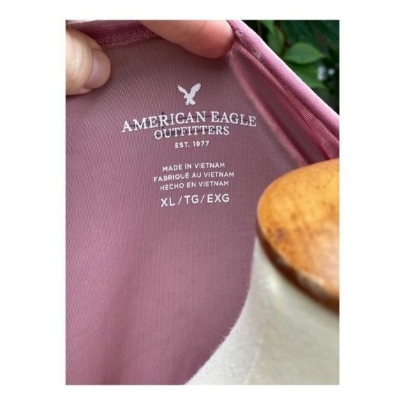 American Eagle Velvet Ombre Short Sleeve Shirt - Picture 2 of 6